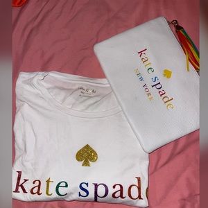 Kate Spade Pride Clutch AND Shirt ! Package Deal 😁